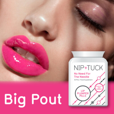 NIP & TUCK LIP PLUMPER PILLEN PERFEKTER SCHMOLLMUND TABLETTEN GRÖSSER VOLLER SEXIER LIPPEN