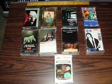 9 music audio Cassette tapes MIP factory sealed; ROCK lot, Elvis Costello, etc.