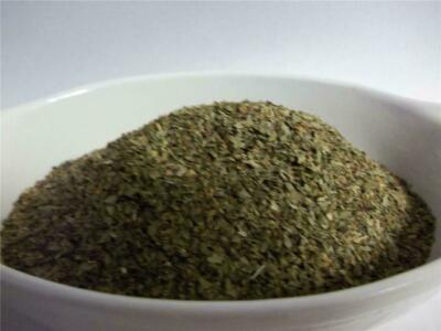 12 oz BASIL, SWEET GENOVESE, DRIED N CHOPPED,