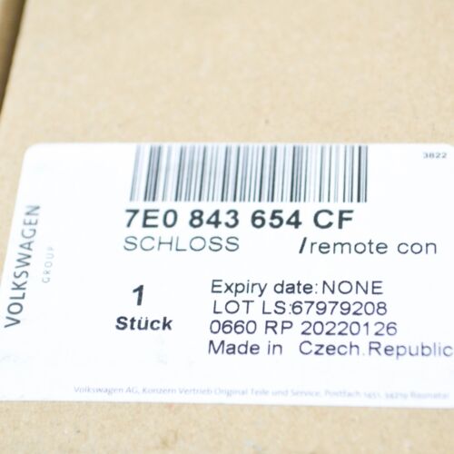 New VW TRANSPORTER T5 Right Sliding Door Control Lock RHD 7E0843654CF - Picture 10 of 11