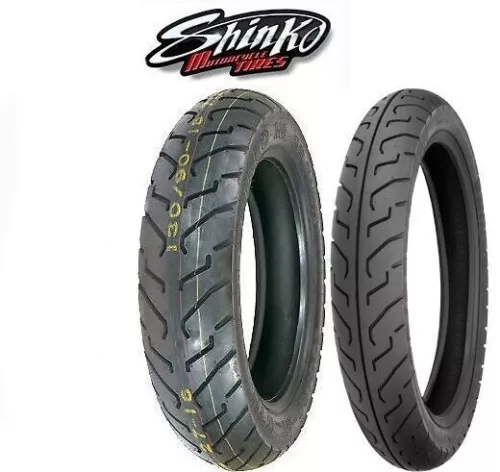 HARLEY SPORTSTER Motorcycle Tires 100/90-19 FRONT 130/90-16 REAR Set Shinko 712