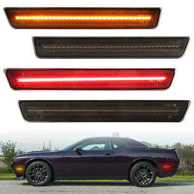 4 Stück LED Seitenmarkierungsleuchten Vorne Hinten für Dodge Challenge 2015-2022