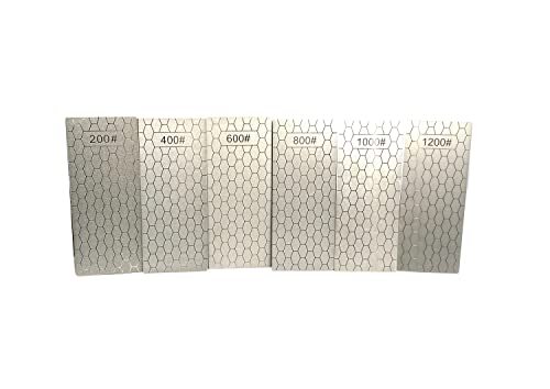 Yuejizhe 6 pezzi pietra diamantata, 200/400/600/800/1000/1200 pietra per