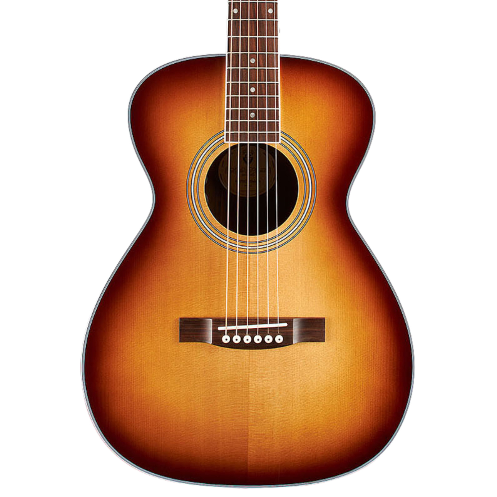Акустическая гитара Guild M-260E Deluxe Concert, Столешница из массива ели, Лопнувший край