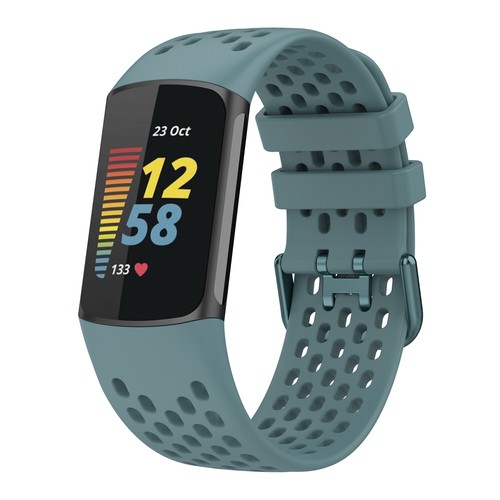 For Fitbit Charge 5/ Charge 6 Silicone Sports Replacement Breathable Band Strap - Picture 4 of 54