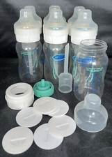 Dr. Brown  s 8 oz Bottle Lot Of 7 Anti-colic Bottles Everything but the Nipples