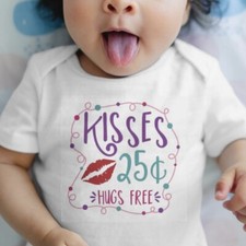 NB-24 M Size Valentine Love Baby Boy Girl Bodysuit Shirt Baby Shower Kids Shirt