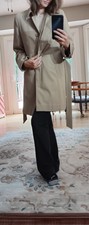 London Fog Tan Brown Button Up Long Coat Women’s Coat Size Small Petite