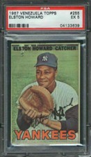 1967 Venezuela Topps #255 Elston Howard PSA 5 New York Yankees