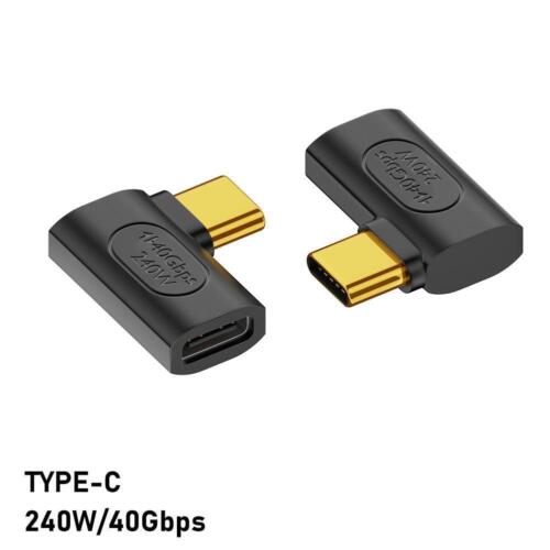 90Right Angle Type-C to Type-C Adapter USB-C Fast Charging Converter 40Gbps C0U8 - Picture 17 of 29