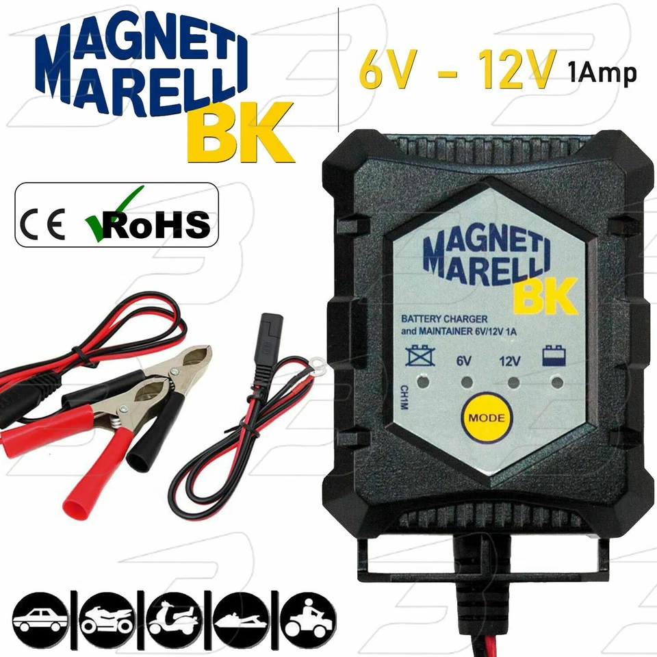 MANTENITORE DI CARICA BATTERIA MAGNETI MARELLI MOTO AUTO MANTENIMENTO 12v
