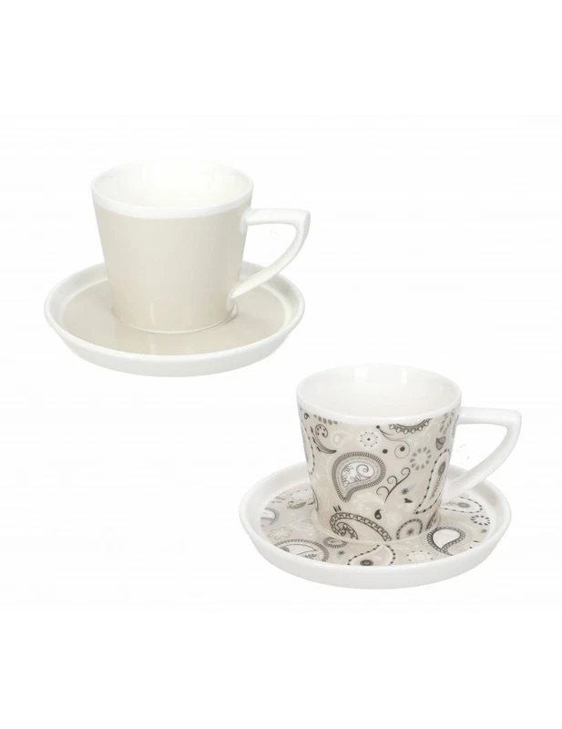 Tazzine Caffè set 2 Persone Shanti Brandani 52861 in New Bone China, fotografia 6 di 7