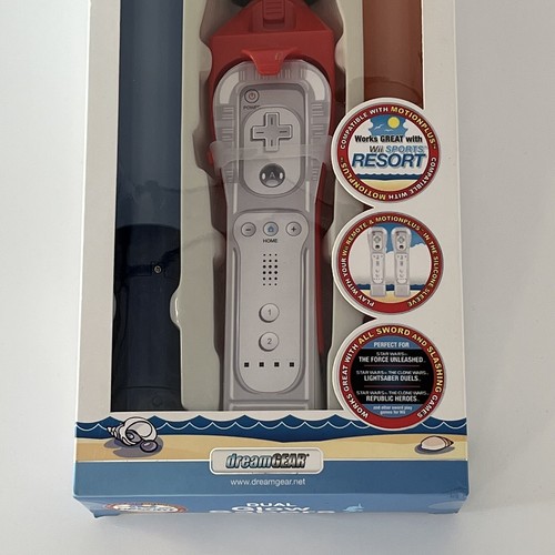 dreamGEAR Nintendo Wii Sabers Dual Glow Resort Star Wars Red Blue Motion Plus - Picture 4 of 11