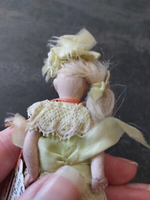 Antique, française, poupée mignonnette, tête en biscuit