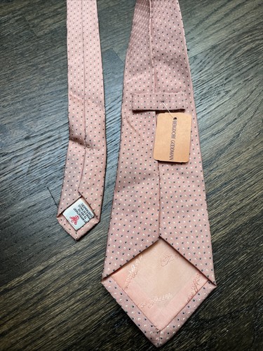 Turnbull & Asser Men’s Tie, 100% Silk Jacquard, Pink Polka Dot UK - Picture 6 of 7