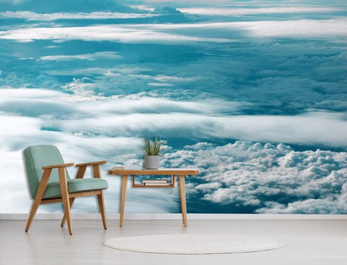 3D charmants nuages ZHUB1294 papier peint mural mode amovible auto-adhésif Vera