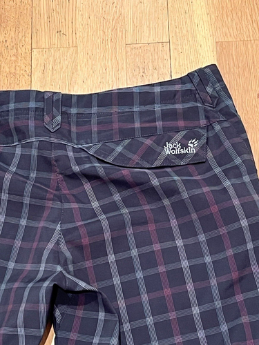 Jack Wolfskin Damen Wandershorts Flex Shield Plaid Shorts schwarz kariert Gr. 42 - Bild 5 von 7