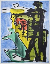 Lithography Lithographie Litografia Sandro CHERCHI "FALCONIERE" 1/10 1970