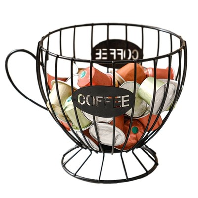 Large Capacity Coffee Holder Rack Display Stand Shelves for Coffee Shop Desktop