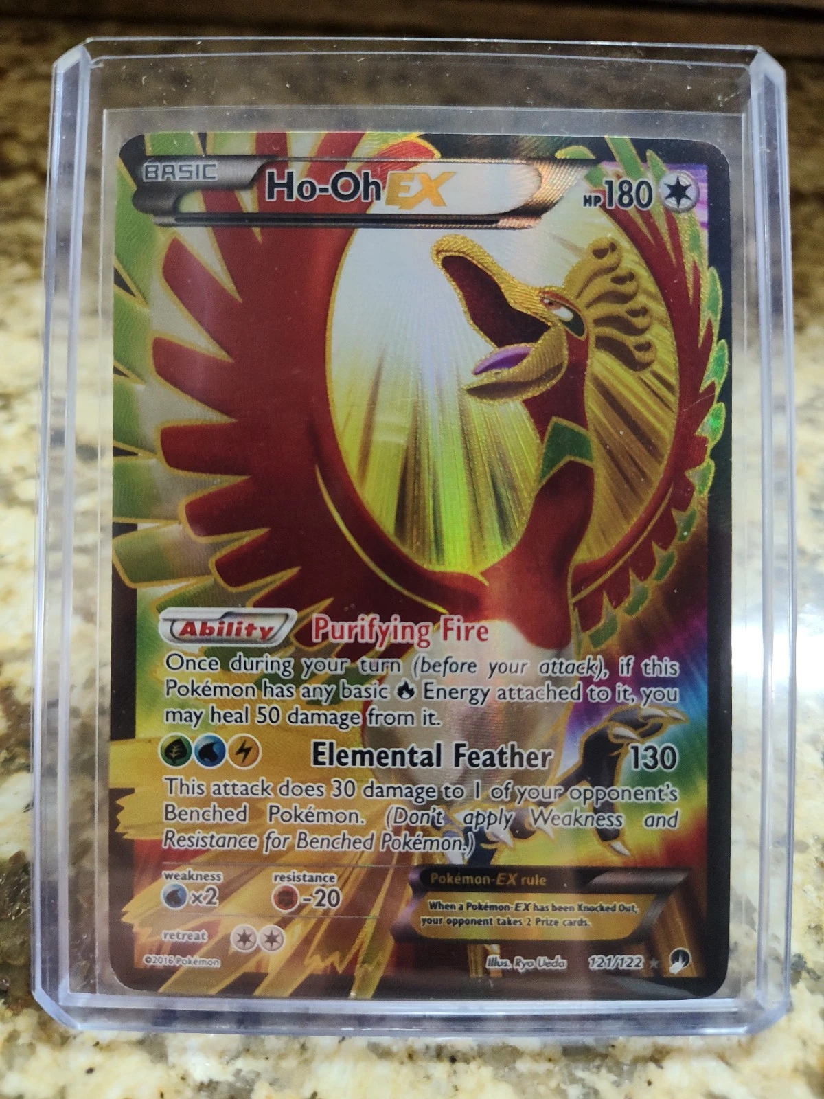 Ho-Oh EX (Full Art) 121/122 Breakpoint Holo