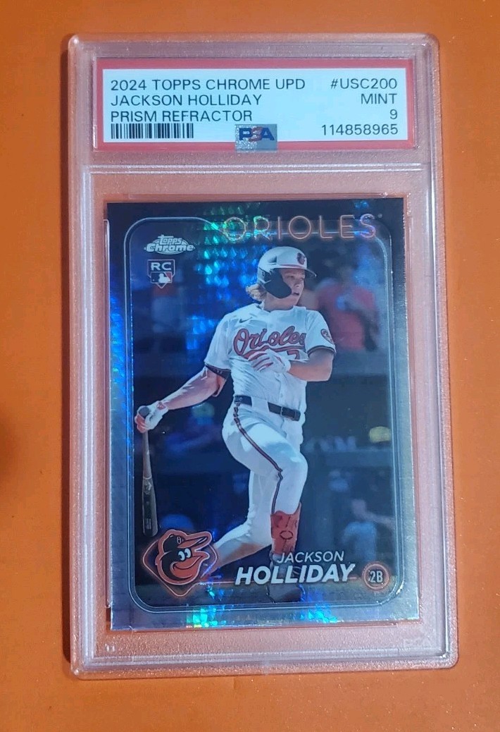 2024 Topps Chrome - Jackson Holliday #88 Prism Refractor (RC) PSA-9