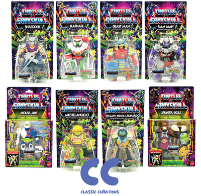 TMNT x MOTU Turtles of Grayskull Action Figures Complete Waves New