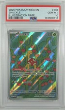 Pokémon 2025 Mega Evolution SHUCKLE #135 PSA 10 GEM MINT ILLUSTRATION RARE