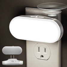 Led Night Light, Plug into Wall, 2 Pack with Dusk to Dawn Sensor, 1W 5000K Dim
