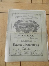 catalogue coutellerie fusils de bouchers SENS (yonne ) 1902 RAMEAU 