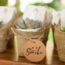 200pcs Kraft Gift Tags - Round Paper Tags for Gifts with Jute Twine, Custom T...