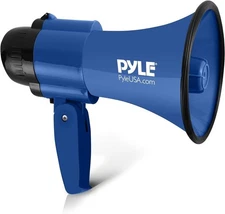 Pyle Portable Megaphone Speaker Siren Bullhorn Compact Battery Operated