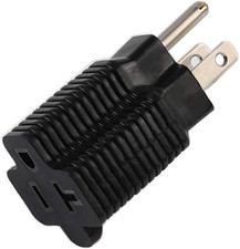 Nema 15 Amp to 20 Amp Plug Adapter ETL Listed NEMA 5-15P to 5-15/20R 15 Amp Hous