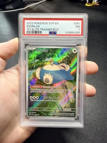 2023 SNORLAX #051 SVP EN 151 ETB PROMO PSA 7