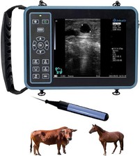 Macchina ad ultrasuoni veterinaria portatile scanner portatile sonda rettale per cavalli bovini