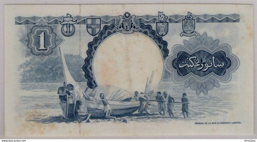 Malaya & British Borneo $1 TDLR & Co. Banknote 1959 - Picture 2 of 2