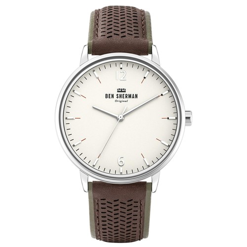 Ben Sherman Mens Analogue Classic Quartz Watch with Leather Strap WB038T
