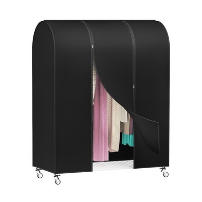 Zilink 50'' Garment Rack Cover Dustproof Clothes Rack Cover Breathable Garmen...
