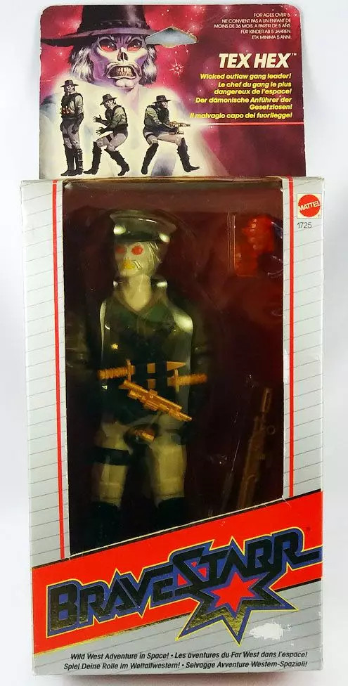 BraveStarr Tex Hex Mattel figurine articulée vintage 1986 de 20 cm