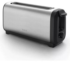TEFAL TL5S0DG0 Subito Long Slot Toaster 7 Browning Levels Stainless Steel/Black