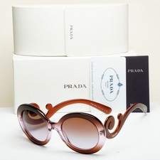 Prada Sunglasses Baroque Swirl Brown Round PR27NS SPR 27N EAA-6P1 270126