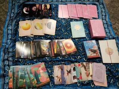 6 Oracle Decks & 2 Books Lot 2 Bags 2 Boxs