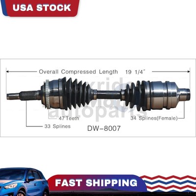 Front Left Driver Side CV Axle Joint Fits 2000 2001 2002 1999 Daewoo Lanos