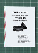 Yaesu FT-8800R — MANUALE OPERATIVO Guida Documentazione — 72 Pagine — Made in USA