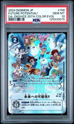 PSA 10 Future Potential! Digivice 25th Promo #156 Digimon Card