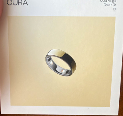 ŌURA Oura Ring 5 Gold Size 13 BRAND NEW UNSEALED