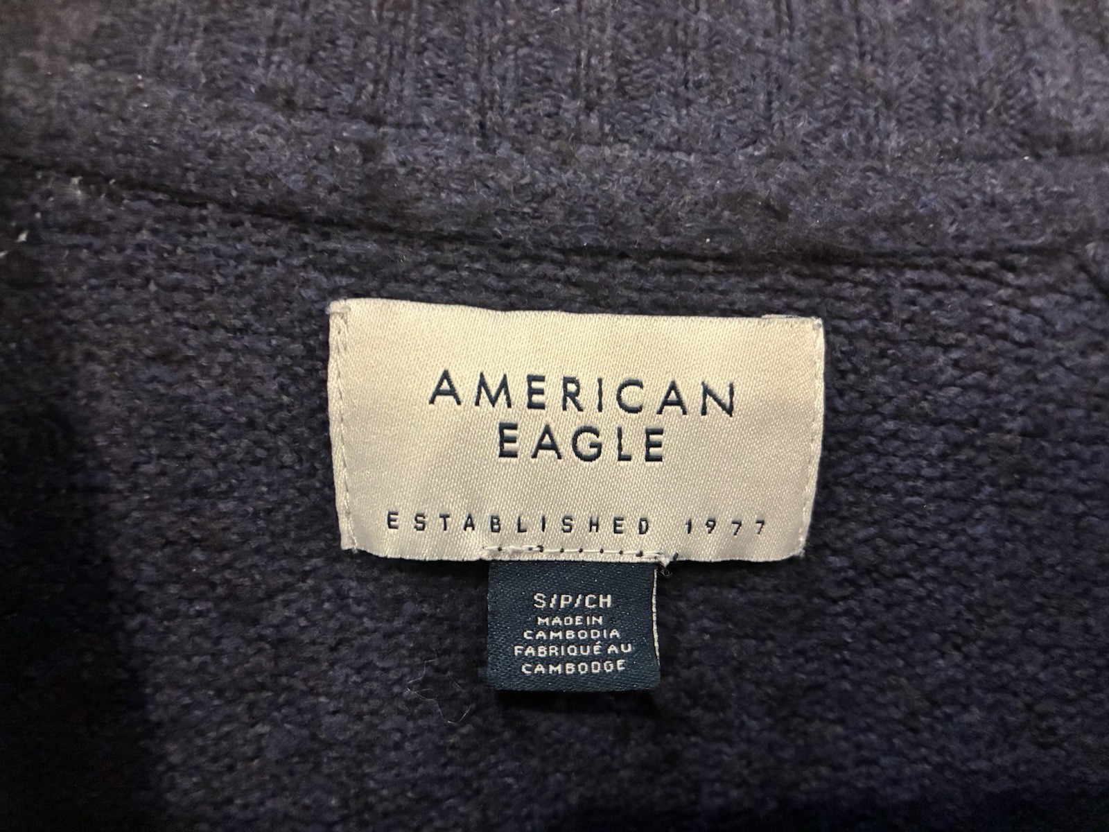 American Eagle Women's Solid Blue Soft Cotton Ble… - image 2