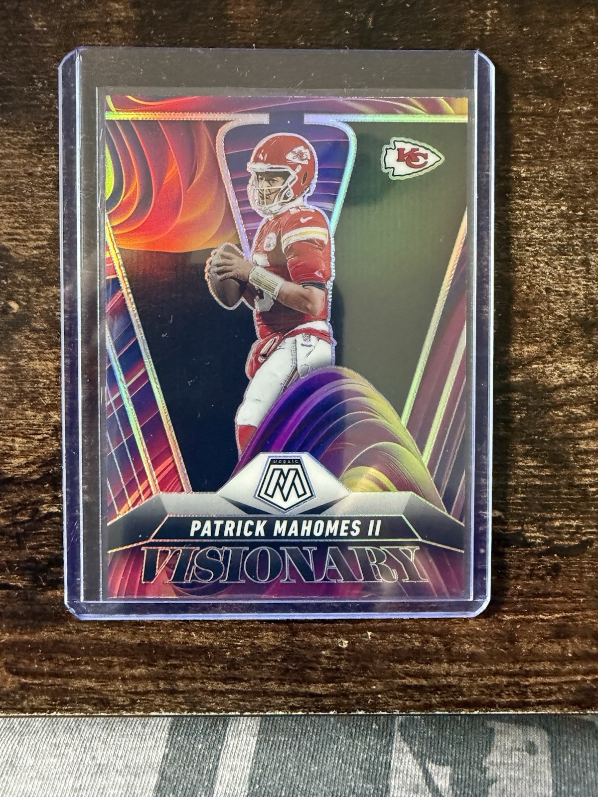 2025 Panini Mosaic Visionary Prizm Patrick Mahomes II #12 Case Hit SSP Chiefs