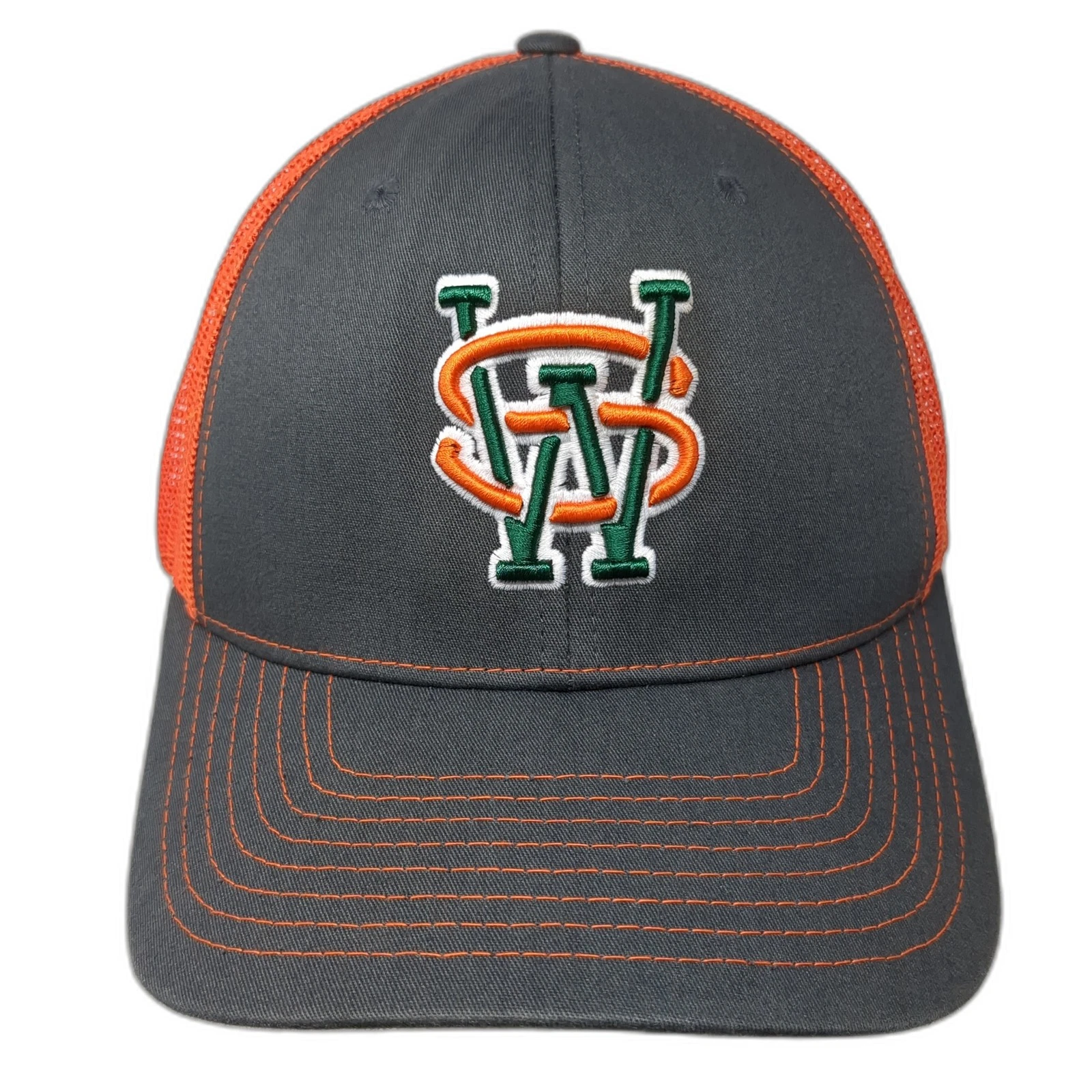WS Logo Snapback Trucker Hat Multi One Size Adjustable Embroidered Richardson