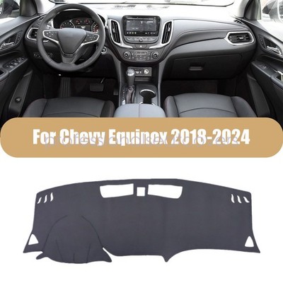 Black Anti-Slip Pre-cut Dash Cover Mat For Chevy Equinox 2018-24 Dashboard Pad