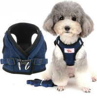 Hundegeschirr Mit Leine Kleine Hunde Welpen Verstellbar Reflektierend No Pull We